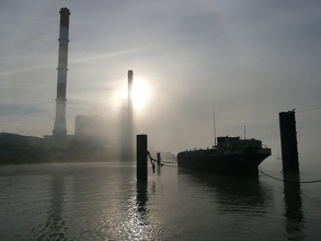 Cordemais sous la Brume Matinale