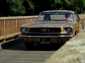 Golden Mustang Sur le pont