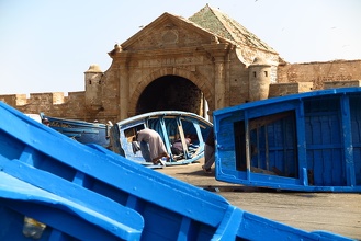 Travaux sur le port d'Essaouira